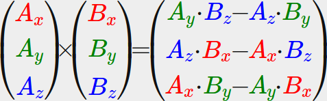 Cross product formula